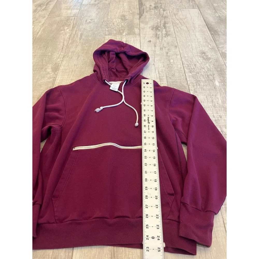 Nike Standard Issue Dri-FIT Hoodie Womens Med Plum Purple Zipper Pocket Pullover